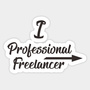 professional freelancer Sticker